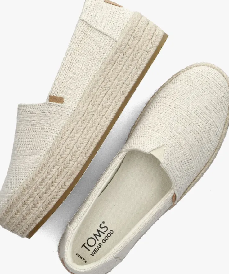 beige toms espadrilles valencia lurex