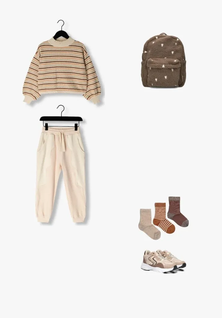 beige ton & ton lage sneakers sanna