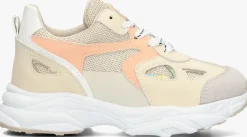 beige ton & ton lage sneakers wera