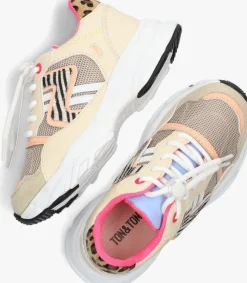 beige ton & ton lage sneakers sanna