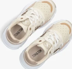 beige ton & ton lage sneakers sanna