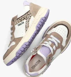 beige ton & ton lage sneakers mikaela