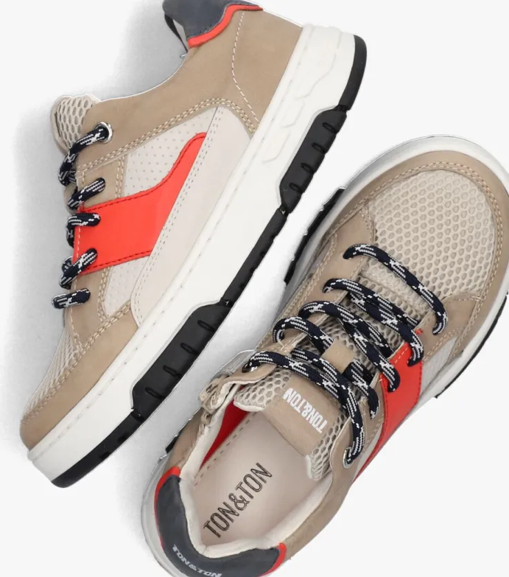 beige ton & ton lage sneakers erjon 1