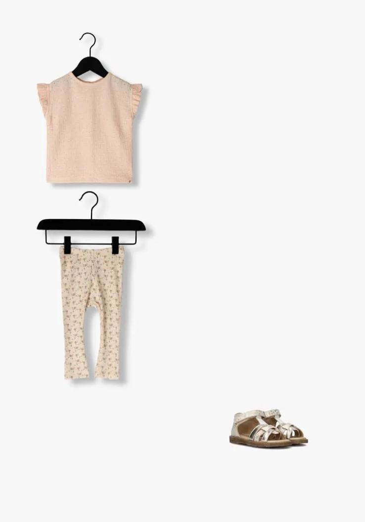 beige ton & ton platte sandalen ylva