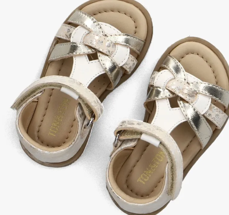beige ton & ton platte sandalen ylva