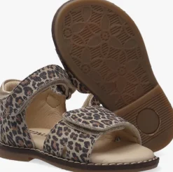 beige ton & ton platte sandalen e1855-212