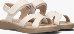 beige ton & ton platte sandalen silya