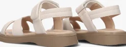 beige ton & ton platte sandalen silya