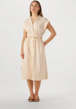 beige twinset milano midi jurk 251tt2102
