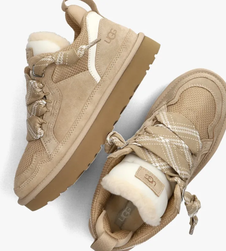 beige ugg lage sneakers w lowmel