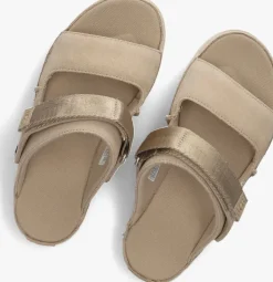 beige ugg platte sandalen k goldenstar glide