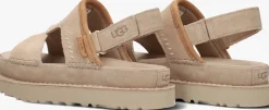 beige ugg platte sandalen w goldenstar regenerate