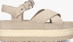 beige ugg sandalen aubrey ankle
