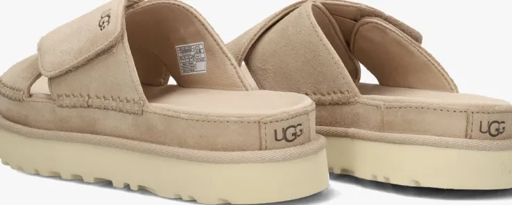 beige ugg slippers w goldenstar cross slide