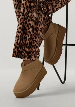 beige ugg vachtlaarzen w classic ultra mini platform