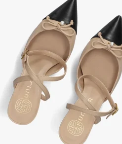 beige unisa sandalen met hak larua