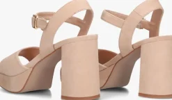 beige unisa sandalen met hak odran