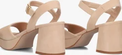 beige unisa sandalen met hak ney