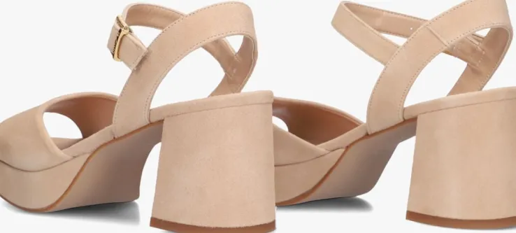 beige unisa sandalen met hak ney