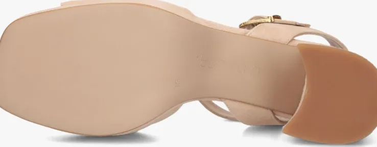beige unisa sandalen met hak ney