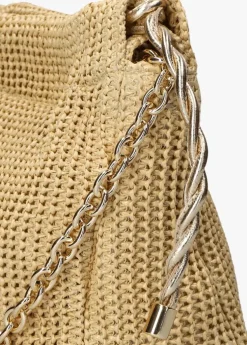 beige unisa schoudertas zelara