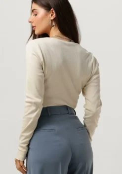 beige vanilia top diepe rond