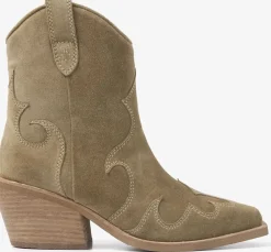 beige via vai enkellaarsjes eveline riley