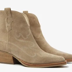 beige via vai enkellaarsjes do olivia