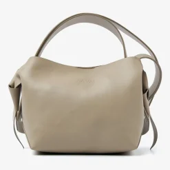 beige via vai handtas nodo fabi