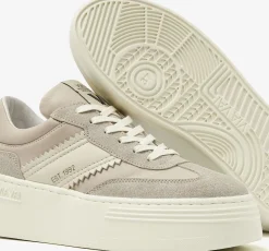 beige via vai lage sneakers isa romi