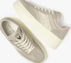 beige via vai lage sneakers isa romi