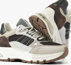beige via vai lage sneakers liz dae