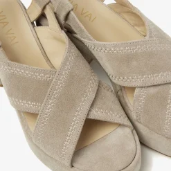 beige via vai sandalen elia paisley