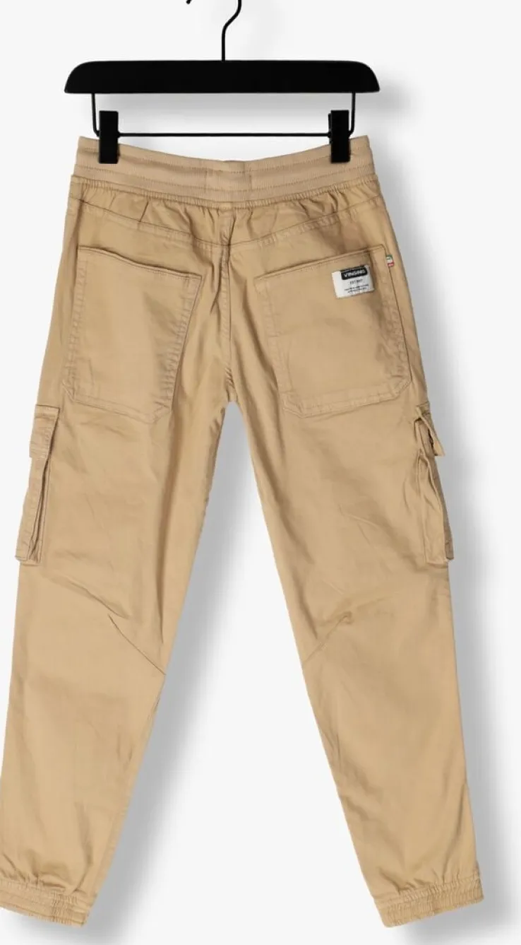 beige vingino cargobroeken colivier