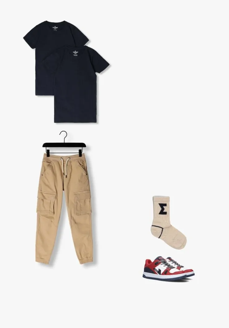 beige vingino cargobroeken colivier