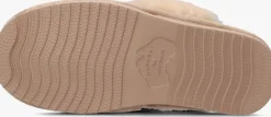 beige warmbat pantoffels lismore