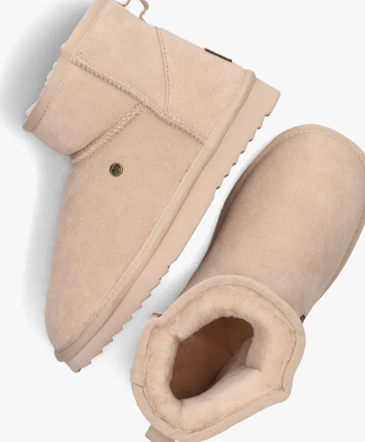 beige warmbat vachtlaarzen wallaby