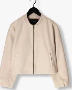 beige withblack jack wblbriella bomber jacket