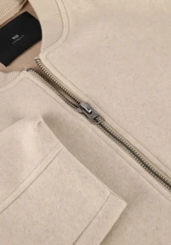 beige withblack jack wblbriella bomber jacket