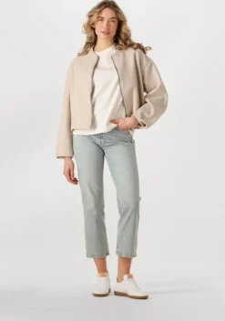 beige withblack jack wblbriella bomber jacket