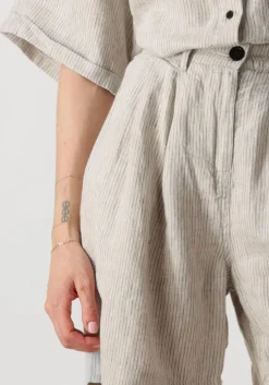 beige withblack korte broek wblwillow long bermuda