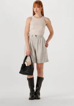 beige withblack korte broek wblwillow long bermuda