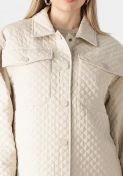 beige withblack mantel wblvilde quilted coat