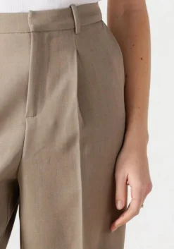 beige withblack pantalon wblvanilla tailord pant