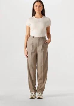 beige withblack pantalon wblvanilla tailord pant