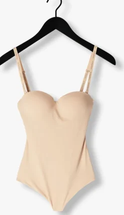 beige wolford top mat de luxe forming string body