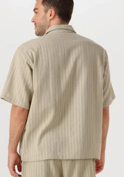 beige woodbird casual overhemd wbwang chuke shirt