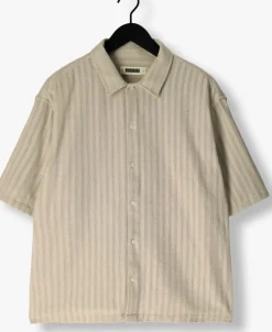 beige woodbird casual overhemd wbwang chuke shirt