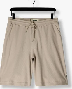 beige woodbird korte broek wbben waffel shorts
