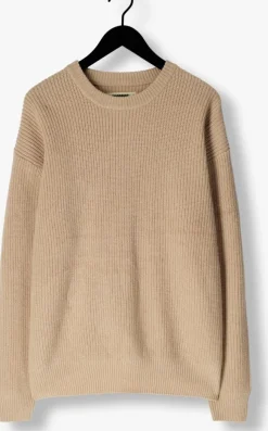 beige woodbird trui wbkurt base knit